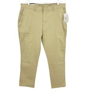Hallstatt Men's Stretch Standard Fit Khaki Chino Pants Size 42x30 NWT